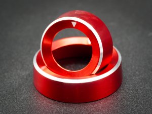 Ford Bronco Central Control Button Cover Set - Billet 4 Piece Console Set - Anodized Red Ford Bronco Central Control Button Cover Set - Billet 4 Piece Console Set - Anodized Red